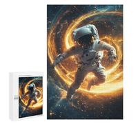 Astronaut in Space -10 Puzzle 1000 Pièces Educa Jouet en Bois Cadeau Unique Décoration Intérieure Jeu Éducatif Challenge Toy Adultes Et Enfants À Partir De 14 Ans 1000 PCS