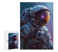 Astronaut in Space Puzzle 300 pièces 300 pièces pour adolescents Jeu pratique mais amusant et humoristique pour anniversaire, Noël
