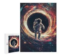 Astronaut in Space Tunnel Puzzle 1000 Pièces Educa Jouet en Bois Cadeau Unique Décoration Intérieure Jeu Éducatif Challenge Toy Adultes Et Enfants À Partir De 14 Ans 500 PCS
