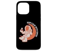 Astronaut Keep Calm with Coffee Astronaut Funny Coffee Lover Coque pour iPhone 13 Pro Max