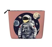 Astronaut On The Moon 1 Trousse de toilette de voyage polyvalente, parfaite pour un usage quotidien et les voyages d'affaires, Noir , Taille unique, Trousse de toilette