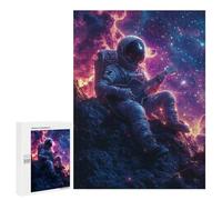 Astronaut Playing Guitar in Space-3 Puzzle 1000 Pièces Educa Jouet en Bois Cadeau Unique Décoration Intérieure Jeu Éducatif Challenge Toy Adultes Et Enfants À Partir De 14 Ans 500 PCS