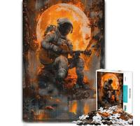 Astronaut Playing Guitar Puzzle en Papier 1000pcs (52x38cm) pour Adultes | Choisissez ce loisir calme pour adultes les dimanches au calme, pour une pause sans écran.