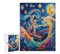 Astronaut schwimmt im Weltraum Puzzle 500 Pièces Challenge Difficile Weltraum Universum Jouet Qualité Supérieure pour Adultes Et Enfants Relaxation & Art Famille Décoration 500 PCS