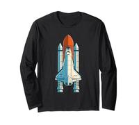 Astronaut Space Craft Tee Shirts, Space Rocket Space Shuttle Manche Longue