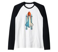 Astronaut Space Craft Tee Shirts, Space Rocket Space Shuttle Manche Raglan