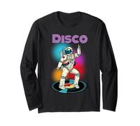 Astronaut Space Disco Dancing Novelty Graphic Cool Designs Manche Longue