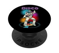 Astronaut Space Disco Dancing Novelty Graphic Cool Designs PopSockets PopGrip Adhésif