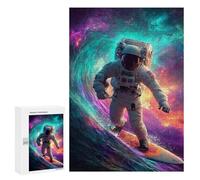 Astronaut Surfing in Space-3 Puzzle 1000 Pièces Educa Jouet en Bois Cadeau Unique Décoration Intérieure Jeu Éducatif Challenge Toy Adultes Et Enfants À Partir De 14 Ans 300 PCS