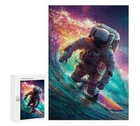Astronaut Surfing in Space-6 Puzzle 1000 Pièces Educa Jouet en Bois Cadeau Unique Décoration Intérieure Jeu Éducatif Challenge Toy Adultes Et Enfants À Partir De 14 Ans 300 PCS