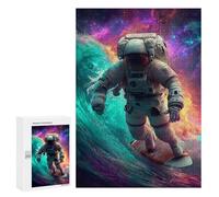 Astronaut Surfing in Space Puzzle 1000 Pièces Educa Jouet en Bois Cadeau Unique Décoration Intérieure Jeu Éducatif Challenge Toy Adultes Et Enfants À Partir De 14 Ans 300 PCS
