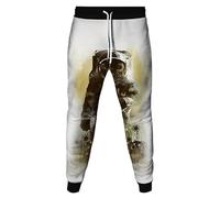 Astronaute 3D Impression Hommes Joggers Sweatpants avec Poches Hip Hop Décontracté Sweatpants Tenue de Sport Bas avec Cordon de Serrage
