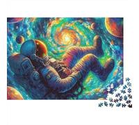 Astronaute 500 Piece Chromatique Autre Royaume Puzzles pour Adultes Fun Anti-Stress, Jeu Éducatif, Jeu Intellectuel, Décoration Maison, Défi Stimulant (500pcs (52x38cm))