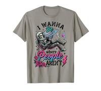 Astronaute Antisocial drôle Be Where People aren't Space Ship T-Shirt