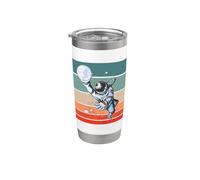 Astronaute Basketball Hors Espace Astronaute Slam Dunk Gobelet isotherme en acier inoxydable double paroi