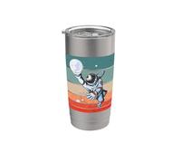 Astronaute Basketball Hors Espace Astronaute Slam Dunk Gobelet isotherme en acier inoxydable double paroi