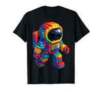 Astronaute Brique Jouets de Construction Brique Brique Builder Build Briques T-Shirt Graphique avec Valeur