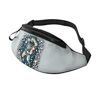 Astronaute Broke The Wall Sac à Bandoulière Runner Petite Poche Hanche Sac Banane Running Waistpack Bumbag Beltbag Sport Mince À La Mode pour Jogging Randonnée Femme