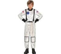 Astronaute Carnaval Enfants Costume Mission spatiale Silver Style, Taille : 98/104 Couleur : Argent