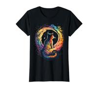 Astronaute Cat Space Imaginaire Graphique coloré T-Shirt Graphique avec Valeur