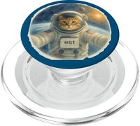 Astronaute Chat Kitty in Space Astrocat Drôle PopSockets PopGrip pour MagSafe