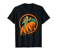 Astronaute chevauchant Un Ours d'eau dans l'espace Tardigrade Amusant T-Shirt