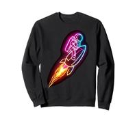Astronaute chevauchant une fusée Homme de l'espace Sweatshirt