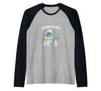 Astronaute Cosmic Beats Cool Space Style Homme Manche Raglan