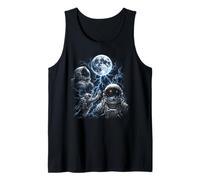 Astronaute Cosmique drôle tempête Hurlant Lune Meme Espace Design Débardeur