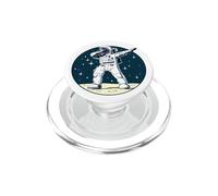 Astronaute Dabbing on The Moon Outer Space Funny Graphic PopSockets PopGrip pour MagSafe