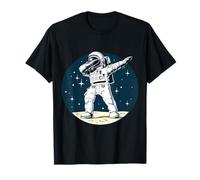 Astronaute Dabbing on The Moon Outer Space Funny Graphic T-Shirt