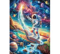 Astronaute dans la Galaxie 500 Pièces Puzzle Collectionneur en Carton Haute Qualité Animal Plante Haute Difficulté Décoration Murale Oeuvre d'art Cadeau Noël Premium 500 PCS