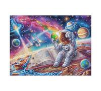 Astronaute dans l'espace et la Galaxie Puzzle 500 Pièces pour Adultes Educa Vision Décoratif Qualité Supérieure Décoration Salon Challenge Créatif Cadeau Original 500 PCS