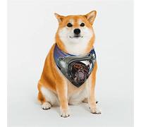 Astronaute dans l'espace Extra-atmosphérique Bandanas pour Chien, écharpe Triangulaire réversible pour garçon et Fille, Bandana pour Petits, Moyens, Grands et très Grands Chiens