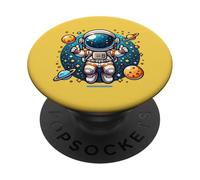 Astronaute dans l'espace Tous les cadeaux pour les amateurs de cosmos PopSockets PopGrip Adhésif