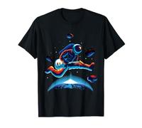 Astronaute de Guitare Spatiale Jouant de la Musique Rock Star Jam Session T-Shirt
