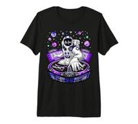 Astronaute de l'espace Musique DJ Psychédélique Psytrance T-Shirt Haut de Gamme