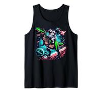 Astronaute Dinosaure T-Rex Cosmic Galaxy Graphic Débardeur