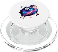 Astronaute Dort sur Mouton Galaxie Espace Animal Cosmique PopSockets PopGrip pour MagSafe