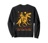 Astronaute en Mission spatiale et Puissant Dinosaure T-Rex Sweatshirt