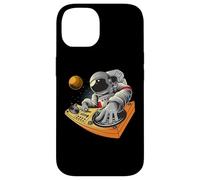 Astronaute En Tant Que Dj Dans Les Planètes Et Les Étoiles Coque pour iPhone 14