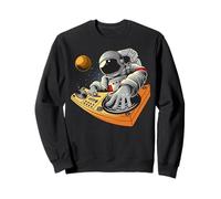 Astronaute en Tant Que DJ dans Les Planètes Et Les Étoiles Sweatshirt