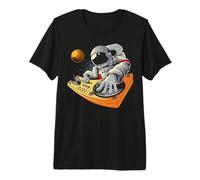 Astronaute en Tant Que DJ dans Les Planètes Et Les Étoiles T-Shirt Haut de Gamme