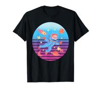 Astronaute Enfant Espace étoiles planètes comète Aventure T-Shirt Graphique avec Valeur