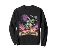 Astronaute équitation T-Rex Dino Space Ranger Asteroid Planet Sweatshirt