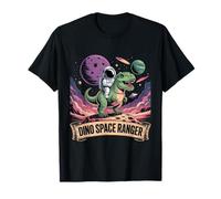 Astronaute équitation T-Rex Dino Space Ranger Asteroid Planet T-Shirt