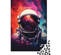 Astronaute Espace Nébuleuse Puzzle, 1000 Pièces pour Adultes Haute Qualité | 52x38cm Amateurs D'art, Cadeau De Rassemblement, Carton, Apaisement De L'humeur, Ajustement Précis