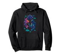 Astronaute et Koi Graphic - Surreal Lotus Space Dream Design Sweat à Capuche