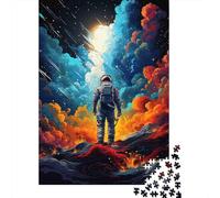Astronaute Exploration Spatiale Puzzle 1000 Pièces Papier pour Adultes Ciel Nocturne Jeu de Puzzle 1000 Pièces Décoration Cadeau Détente 70x50cm/1000pcs
