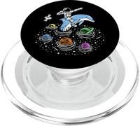 Astronaute Explore l'univers avec Un Dauphin PopSockets PopGrip pour MagSafe